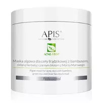 APIS_Acne-Stop Algae Mask aliejaus kaukė spuoguotai odai su bambuku ir žaliąja arbata 200 g