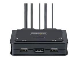 Keitiklis KVM - STARTECH.COM - USB-C DisplayPort 2 Uostai - 4K 60Hz - Paruoštas naudoti