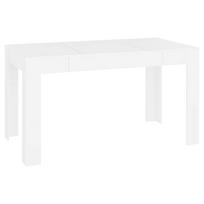 Valgomojo Stalas，Virtuvės stalas, baltas, 140x74,5x76cm, perdirbta mediena CFE87579