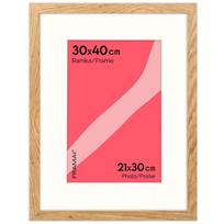 Nuotraukų rėmelis su passe-partout FRAMAI 30x40 cm Nuotraukų rėmelio dydis 21x30 cm ąžuolo spalvos rėmelis su šviesiu passe-partout