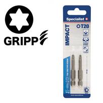 Antgalis SPECIALIST+ TORX GRIP T20, 50 mm ilgio, 2 vnt.