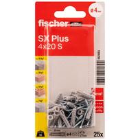 Kaiščiai su varžtais FISCHER SX Plus S 4x20 mm, 25 vnt.