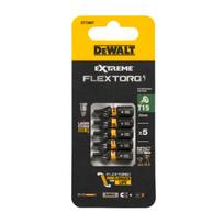 Sukimo antgaliukai FLEXTORQ T15 25 mm, DeWALT, 5 vnt.
