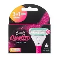 Wilkinson Sword Quattro For Women Sensitive  4 pieces  Replacement head, 4.0ks