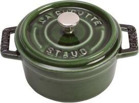 Staub Mini Cocotte 10cm round basil green, cast iron