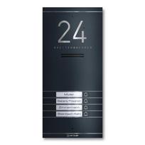 Metzler ADM10 audio domofonas | 4 skambučio mygtukai | RAL 7016 Antracitas | Kai