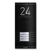 Metzler ADM10 audio domofonas | 4 skambučio mygtukai | RAL 9005 Juoda | Kai
