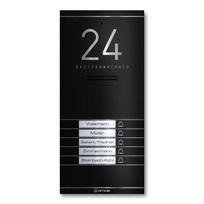Metzler ADM10 audio domofonas | 5 skambučio mygtukai | RAL 9005 Juoda | Kai