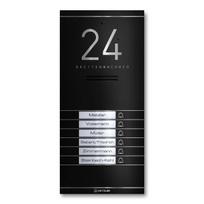 Metzler ADM10 audio domofonas | 6 skambučio mygtukai | RAL 9005 Juoda | Kai