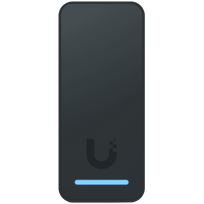 Ubiquiti Compact, second-generation NFC card reader and request-to-exit device that supports hand-wave door unlocking.