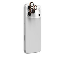 Zagg InvisibleShield Glass Elite (CameraRings) Lens Protection for Apple iPhone 17 Pro/17 Pro Max, 16 Pro/16 Pro Max/15 Pro/15 Pro Max, Orange