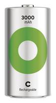 GP Batteries Recyko 3000 C industrial rechargeable Nickel-Metal Hydride (NiMH) battery, 3000 mAh, 1.2 V