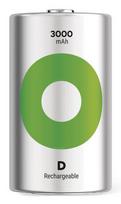 GP Batteries Recyko 3000 D industrial rechargeable Nickel-Metal Hydride (NiMH) battery, 3000 mAh, 1.2 V