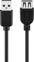 Goobay USB 2.0 Hi-Speed Extension Cable, black, 5 m