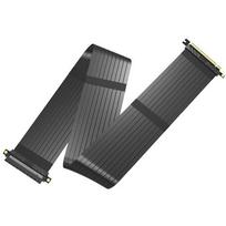 Akasa RISER BLACK XL, Premium PCIe 3.0 x 16 Riser Cable, 100CM, 180° PCIe 3.0 x16 Female to 180° PCIe 3.0 x16 Male