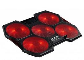 Evolveo Ania 14 Notebook Cooling Pad, 43.9 cm (17.3 inch), 1400 RPM, Black