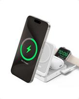 Anker Mobile device charger, headphones, headset, smartphone, smartwatch. White. AC wireless charging. Fast charging. Indoor