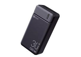 C-Tech BATCT1343 Power Bank, Lithium Polymer (LiPo), 30000 mAh, Black