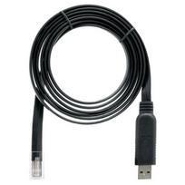 QNAP CAB-CONSOLE-URJ45-1M8 USB cable, 1.8 m, RJ-45, USB A, Black