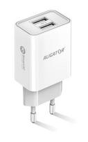 ALIGATOR CHA0041 mobile device charger, universal, white, AC fast charging, for indoor use