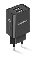 ALIGATOR CHA0042 mobile device charger, universal, black, AC fast charging, for indoor use