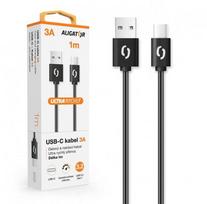 ALIGATOR DATKP43 USB cable, USB 3.2 Gen 1 (3.1 Gen 1), 1 m, USB A to USB C, Black