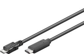 PremiumCord ku31cb06bk USB cable, USB 3.2 Gen 1 (3.1 Gen 1), 0.6 m, USB-C to Micro-USB B, Black