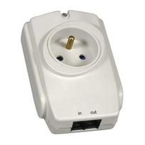 EMOS P53893 surge protector, White, 1 AC outlet, 250 V