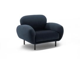 Fotelis krėslas Micadoni Poppy, Dark Blue