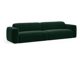 Keturvietė sofa Micadoni Strino, Bottle Green