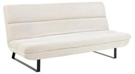 Arbonne moderni smėlio spalvos sofa-lova – kompaktiška „klik-klak“ sofa-lova su plieniniu rėmu