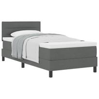 vidaXL Kiemas lova su galvūgalio Tamsiai pilka 80 x 200 cm audinys