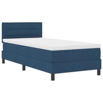 vidaXL Kiemas lova su galvūgalio Mėlyna 90 x 200 cm audinys