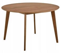 Roxby apvalus valgomojo stalas 105 cm – moderni juodo ąžuolo elegancija iš „Actona“