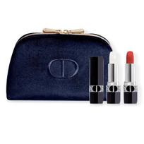 Dior Rouge Dior lūpų būtinybių rinkinys – 720 Icone lūpų dažai, 000 Diornatural balzamas & mėlyna makiažo kosmetinė