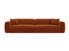 Keturvietė sofa Micadoni Strino, Terracotta