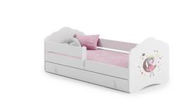 Vaikiška lova FALA 160x80 su stalčiumi Sleeping princess