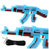 Žaislinis šautuvas Pixel su šviesos ir garso efektais, 39 cm, mėlynas