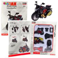 Surenkamas motociklo modelis DIY 1:14, raudonas