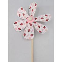 Medinė boružėlės rašto vėjo malūnėlis - 48 cm