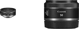 "Canon" RF 28 mm F2.8 STM blynelio formos objektyvas, skirtas EOS R serijos fotoaparatams, ir RF 50 mm F1.8 STM objektyvas Kompaktiškas ir lengvas, didelis šviesos intensyvumas 1:1.8