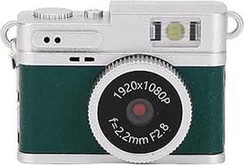 "Dpofirs" raktų pakabukas fotoaparatas, 1080p mažas retro fotoaparatas, senovinis skaitmeninis fotoaparatas, nešiojamasis nuotraukų vaizdo registratorius, skirtas kelionių studijoms, paaugliams pradedantiesiems (žalias)