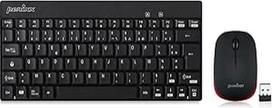 "Perixx Periduo-712", "Ensemble Clavier Souris Mini Sans Fil Pour Windows" - 12 mygtukų daugiafunkcinė, juoda, AZERTY