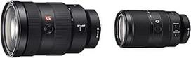 "Sony SEL2470GM E-Mount" fotoaparato objektyvas: FE 24-70mm F2.8G Master Full Frame standartinis priartinantis objektyvas ir E 70-350mm f/4.5-6.3G OSS | APS-C, super teleobjektyvas (SEL70350G)