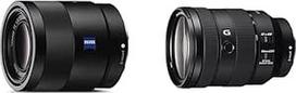 "Sony" SEL-55F18Z "Zeiss" standartinis objektyvas (fiksuotas židinio nuotolis ir FE 24-105 mm f/4 G OSS | Viso kadro, standartinis priartinantis objektyvas (SEL24105G)