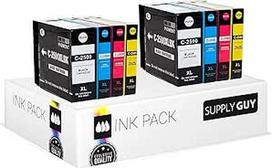 "Supply Guy" 8 spausdintuvų kasetės, suderinamos su "Canon PGI-2500XL" Tinka "Canon Maxify IB4000 IB4050 IB4100 IB4150MB5000MB5050MB5100MB5150MB5155MB5300MB5350MB5400MB5400MB550 450MB5455".