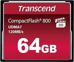 "Transcend" 64GB "Compact Flash 800x" atminties kortelė