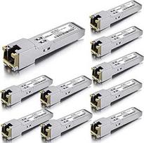 10Gtek 10/100/1000Base-T varinis SFP, automatinio derinimo SFP-RJ45 mini-GBIC siųstuvas, skirtas "Cisco" GLC-T/SFP-GE-T, 10 vnt.