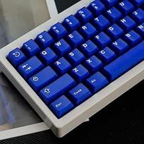 114 klavišų dvigubo šūvio klavišų dangtelių rinkinys "Cherry Profile Blue", skirtas 61/87/104/108 "Cherry Mx" jungikliams, mechaninei klaviatūrai