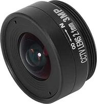 2,1 mm 3MP CS montavimo objektyvas, plataus kampo CCTV kameros objektyvas, skirtas namų stebėjimo kameroms (juodas)